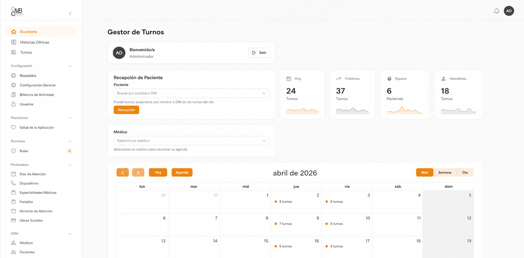 Gestión de centros de atención médica